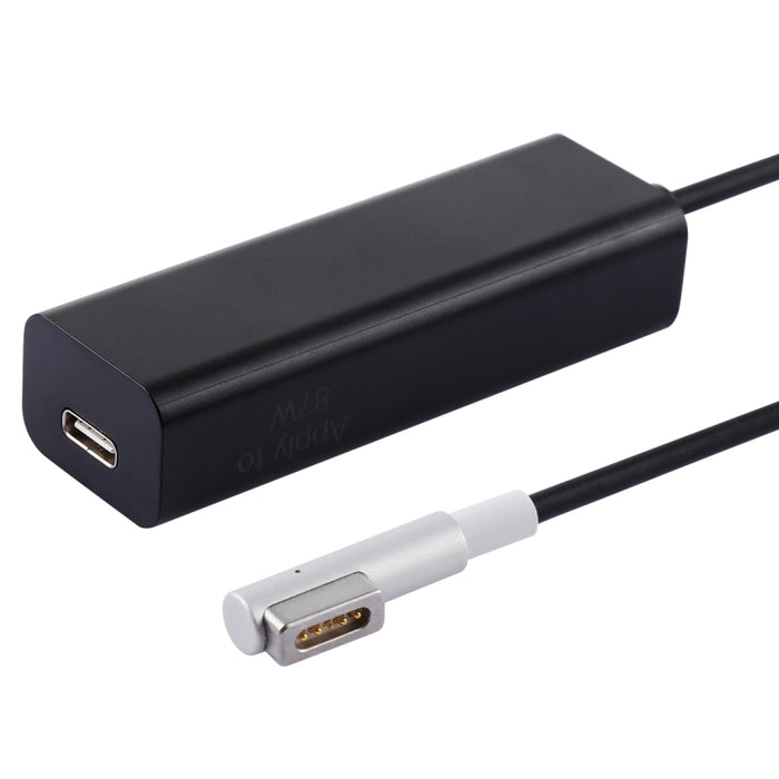 AnyWatt 85W USB-C / Type-C hembra a 5 pines MagSafe 1 macho L Head Series Adaptador convertidor de carga para MacBook
