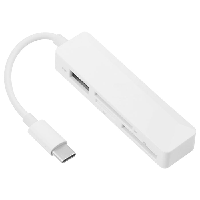 Lector de tarjetas multifunción 4 en 1 MS + SD + TF + USB2.0 para dispositivos tipo C