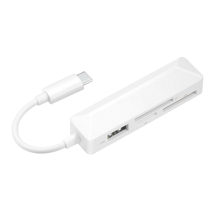 Lector de tarjetas multifunción 4 en 1 MS + SD + TF + USB2.0 para dispositivos tipo C