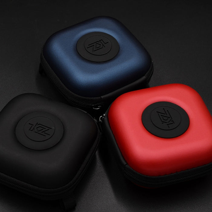 Estuche receptor de PU portátil para auriculares con cargador de cable de datos KZ