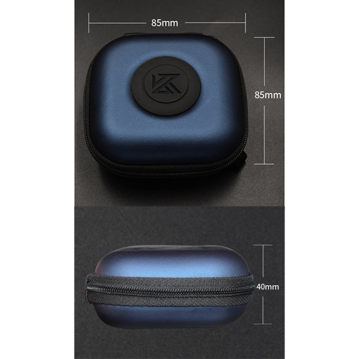 Estuche receptor de PU portátil para auriculares con cargador de cable de datos KZ