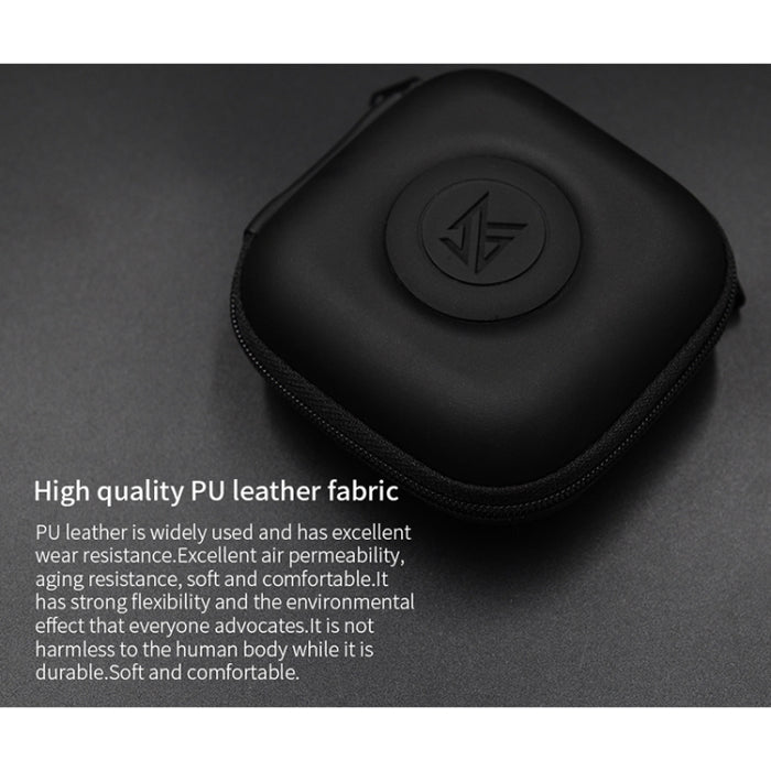 Estuche receptor de PU portátil para auriculares con cargador de cable de datos KZ