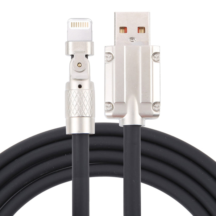 Mech Series 6A 120W USB a 8 pines Cable de carga rápida con enchufe metálico de 180 grados, longitud: 1,2 m