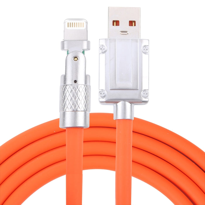 Mech Series 6A 120W USB a 8 pines Cable de carga rápida con enchufe metálico de 180 grados, longitud: 1,2 m
