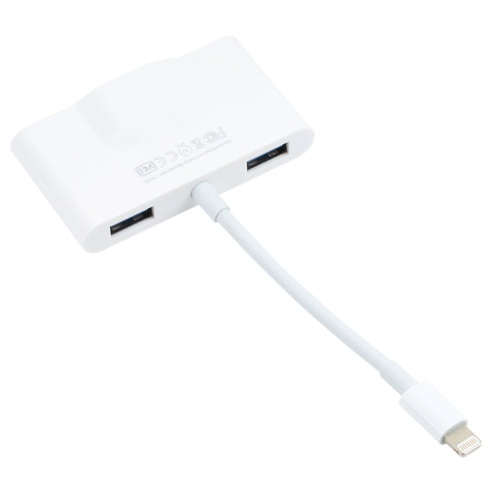 NK-1033 5 en 1 Macho de 8 pines a USB dual + AUX de 3,5 mm + Ethernet + Adaptador hembra de alimentación de 8 pines