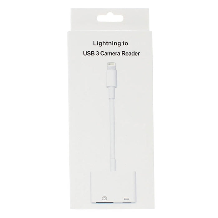 Adaptador de lector de cámara con cable de carga de datos de 11 cm y 8 pines macho a USB y 8 pines, sistema de soporte superior a iOS 9.2