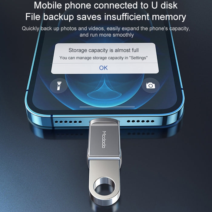 MCDODO USB 3.0 hembra a 8 pines macho OTG convertidor USB Flash Disk