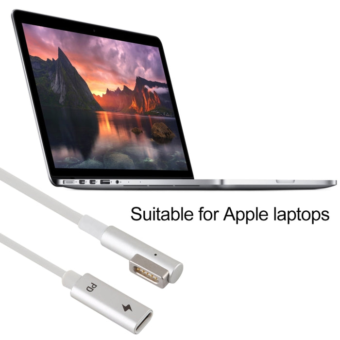 Adaptador de carga MagSafe 1 de 5 pines (en forma de L) a USB-C / Type-C PD