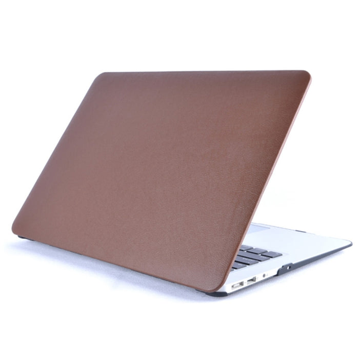 Para MacBook Air 13,3 pulgadas A1466 2012-2017 / A1369 2010-2012 Funda de pasta de cuero PU para computadora portátil