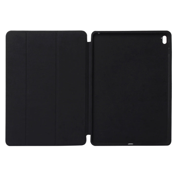 Funda de cuero de color sólido con tapa horizontal con soporte plegable triple y función de activación / suspensión para iPad Pro de 9,7 pulgadas