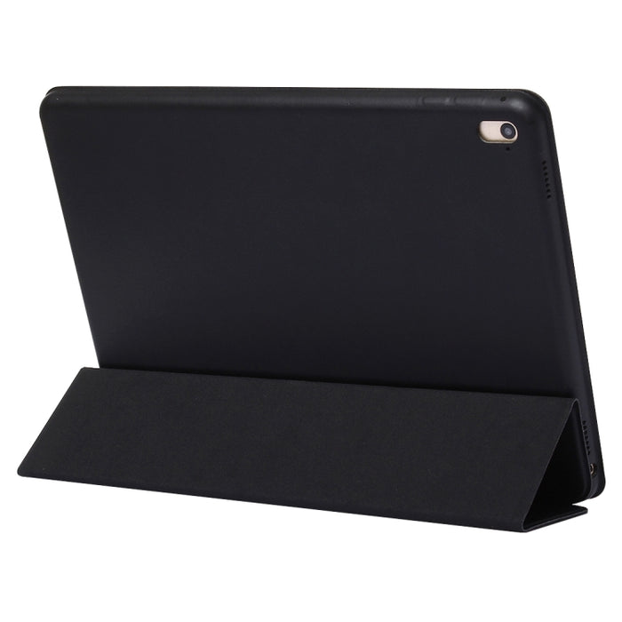 Funda de cuero de color sólido con tapa horizontal con soporte plegable triple y función de activación / suspensión para iPad Pro de 9,7 pulgadas