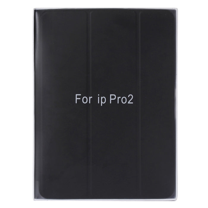 Funda de cuero de color sólido con tapa horizontal con soporte plegable triple y función de activación / suspensión para iPad Pro de 9,7 pulgadas