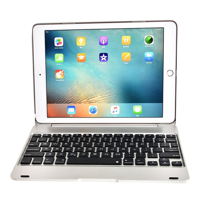 F19B para iPad 9.7 (2017/2018) y iPad Air y Air 2 y iPad Pro 9.7 y nuevo iPad de 9.7 pulgadas (2017) Funda para tableta con tapa horizontal ABS ultrafina + teclado Bluetooth