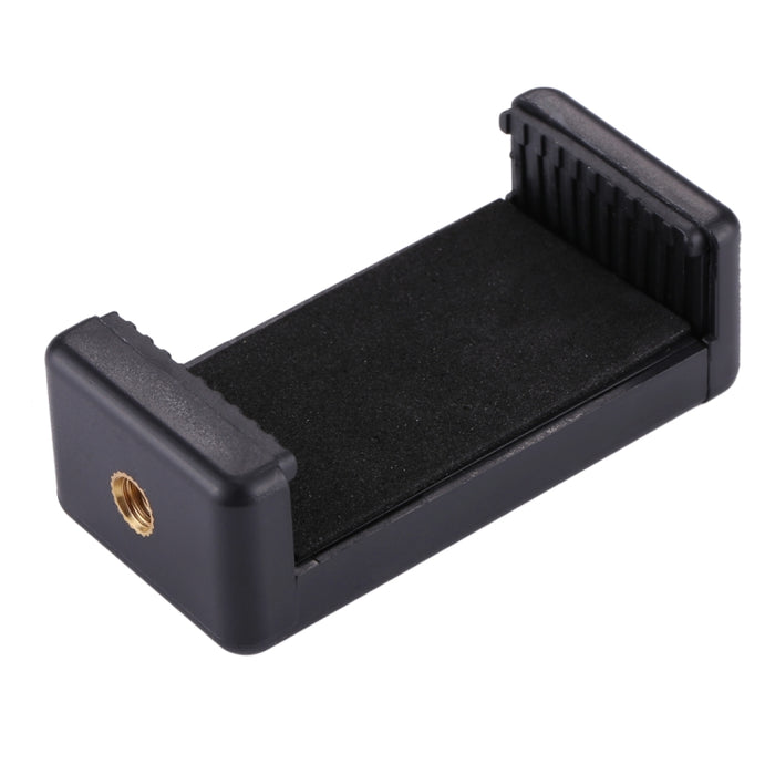 Abrazadera para teléfono con montaje en trípode PULUZ Selfie Sticks con orificio para tornillo de 1/4 de pulgada para iPhone, Samsung, HTC, Sony, LG y otros teléfonos inteligentes