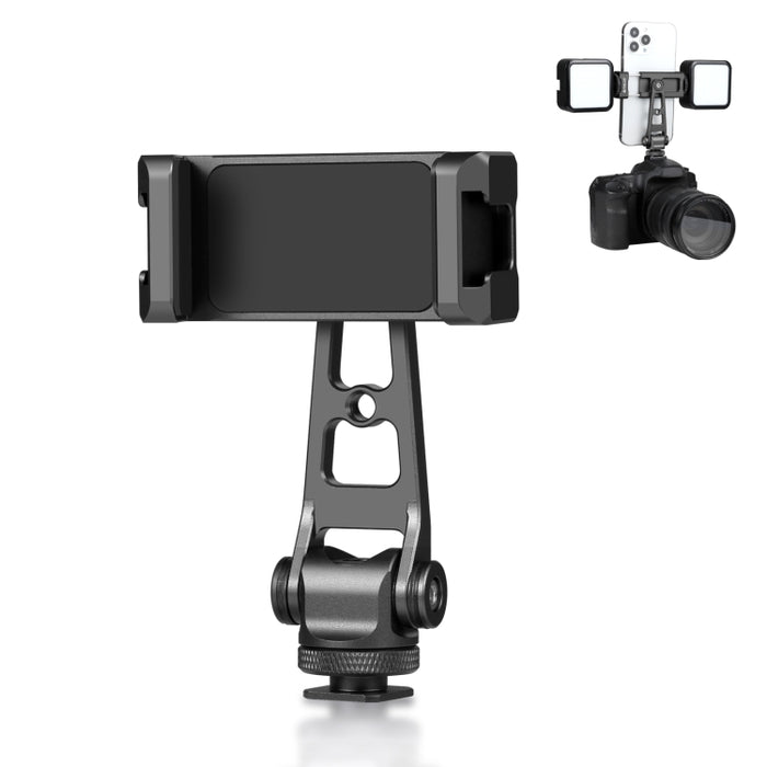 PULUZ Z-axis 360 Rotación Zapatos fríos Soporte de abrazadera de teléfono de aleación de aluminio