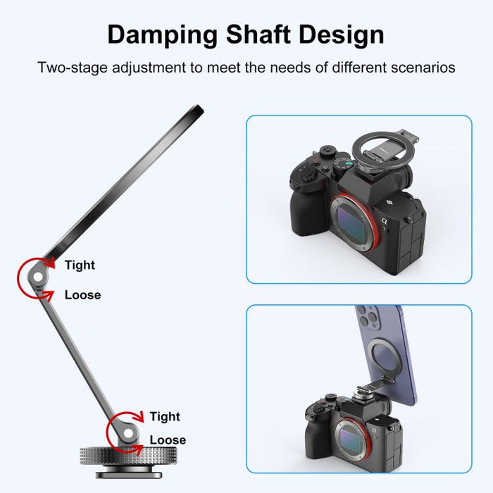 Foldable MagSafe Magnet Cold Shoe On-Camera Phone Mount, Cold Shoe Mount