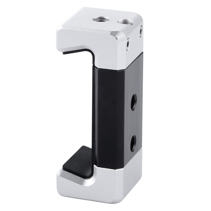 Soporte de abrazadera de aleación de aluminio para teléfono universal PULUZ con zapata fría para iPhone, Galaxy, Huawei, Xiaomi, Sony, HTC, Google y otros teléfonos inteligentes