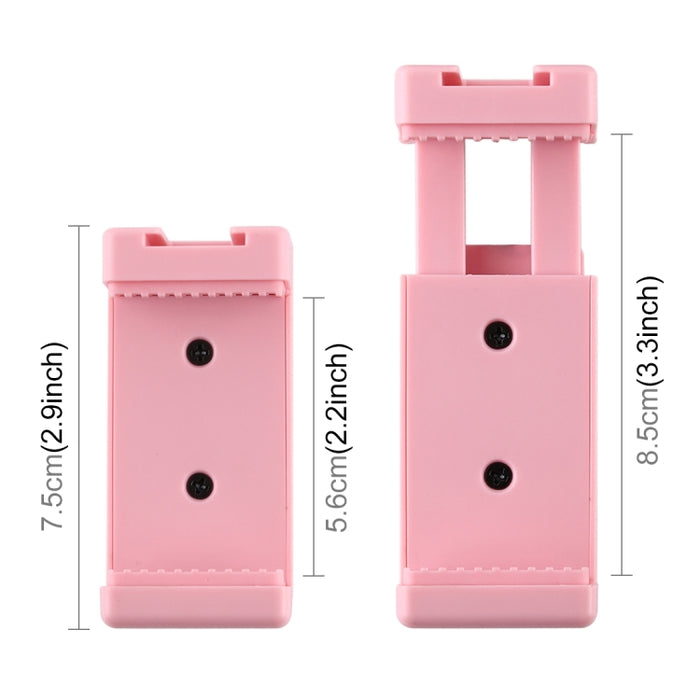 Abrazadera para teléfono con soporte para trípode PULUZ Selfie Sticks con orificios para tornillos de 1/4 de pulgada y base de zapata fría