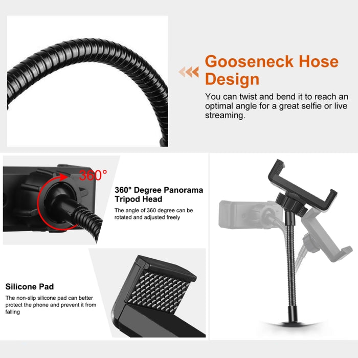 Soporte de montaje de clip flexible PULUZ con base de sujeción