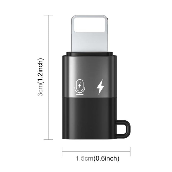 Adaptador PULUZ de 8 pines a USB-C / Type-C PD OTG, 8 Pin OTG Adapter