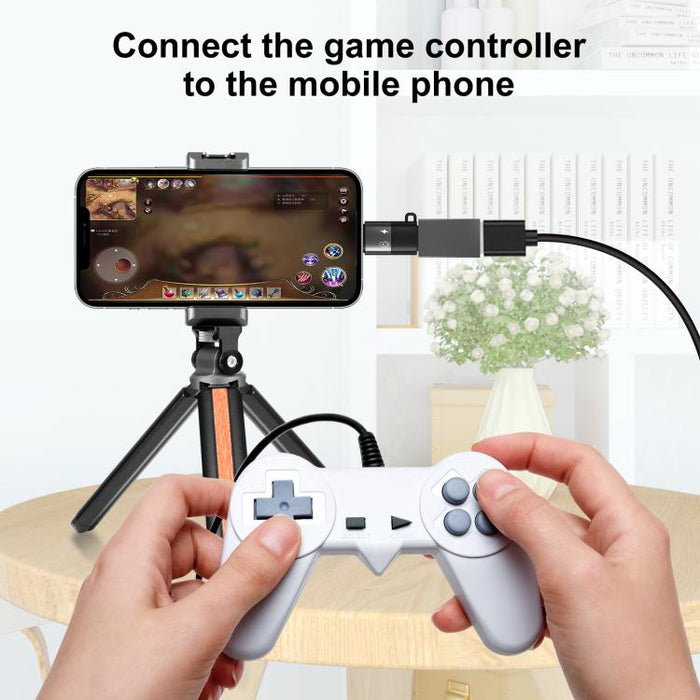Adaptador PULUZ de 8 pines a USB-C / Type-C PD OTG, 8 Pin OTG Adapter