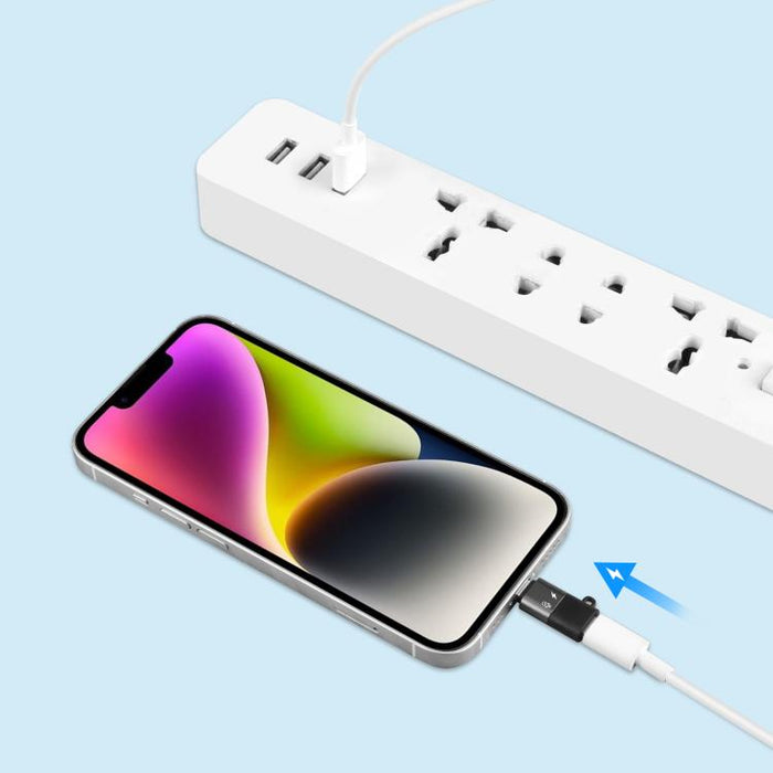 Adaptador PULUZ de 8 pines a USB-C / Type-C PD OTG, 8 Pin OTG Adapter
