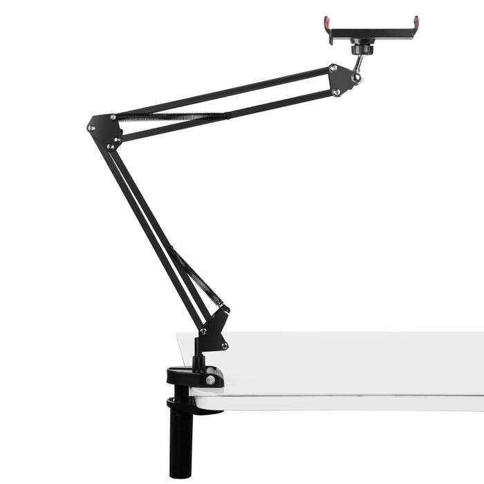 Soporte de brazo articulado de escritorio PULUZ Live Broadcast con abrazadera para tableta, Tablet Clamp