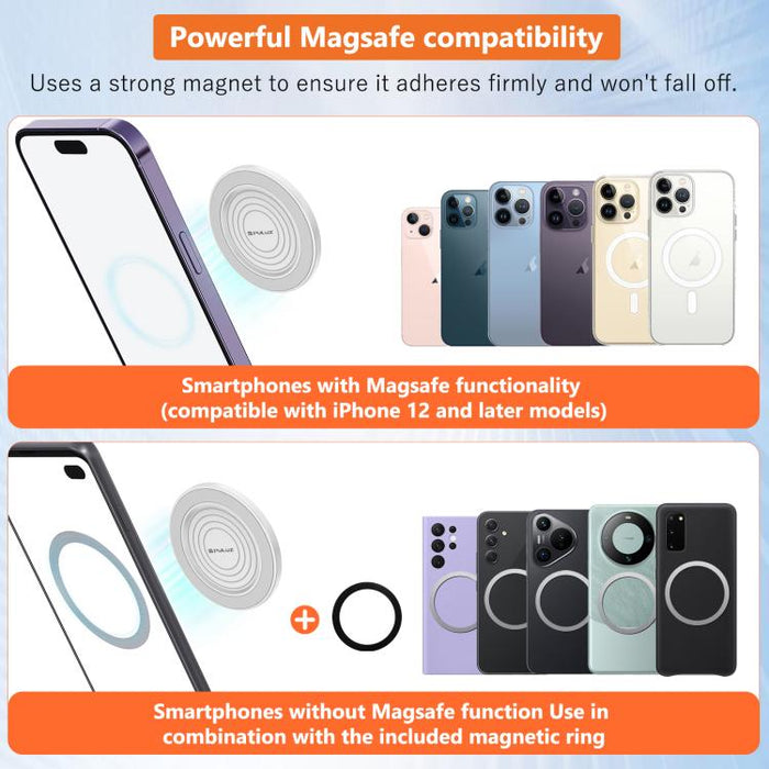 Espejo de maquillaje magnético MagSafe para teléfono móvil, cámara trasera, espejo para selfies y video