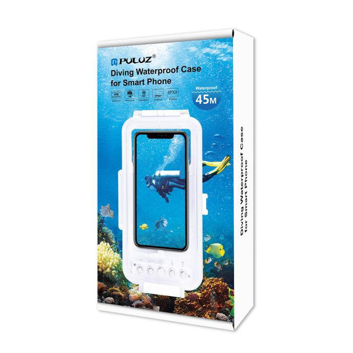 Carcasa de buceo impermeable PULUZ 45 m/147 pies para iPhone