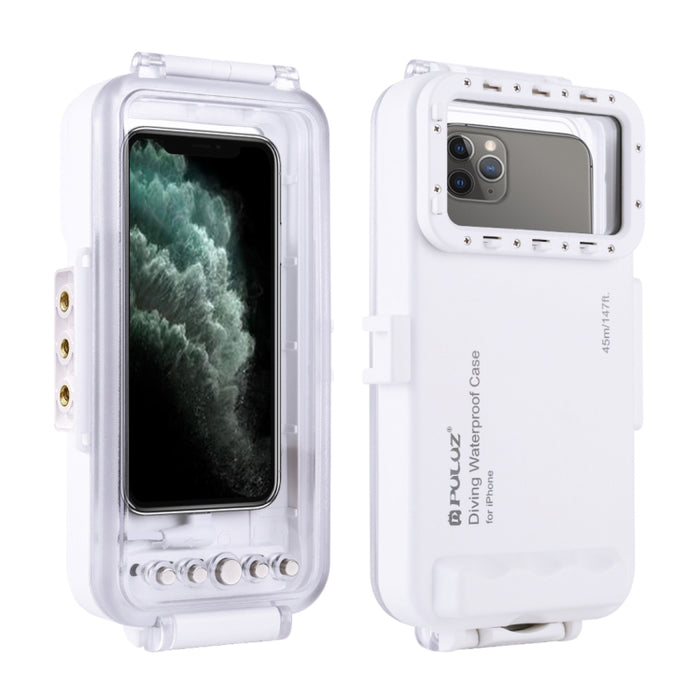 Carcasa de buceo impermeable PULUZ 45 m/147 pies para iPhone
