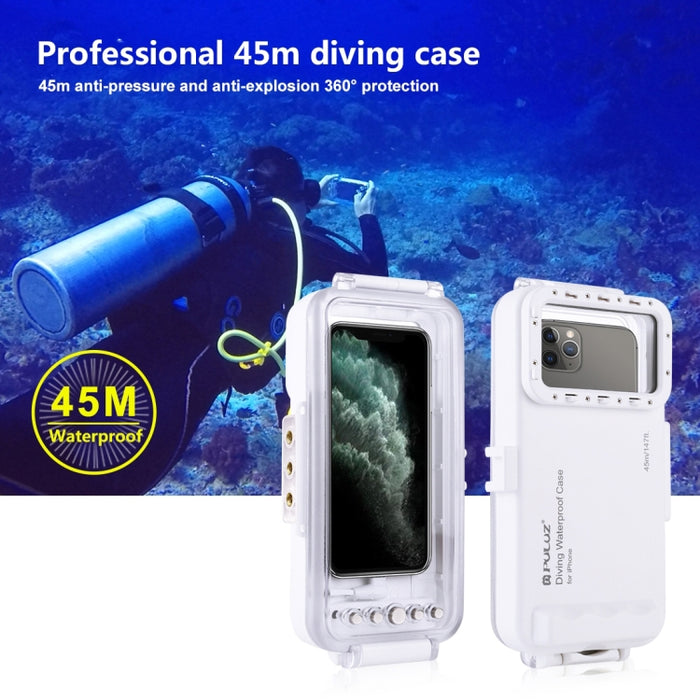 Carcasa de buceo impermeable PULUZ 45 m/147 pies para iPhone