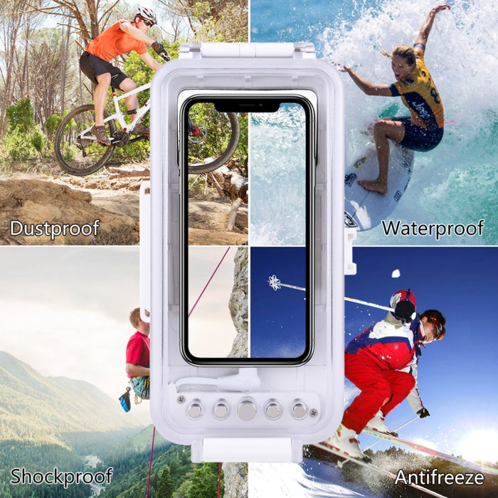 Carcasa de buceo impermeable PULUZ 45 m/147 pies para iPhone