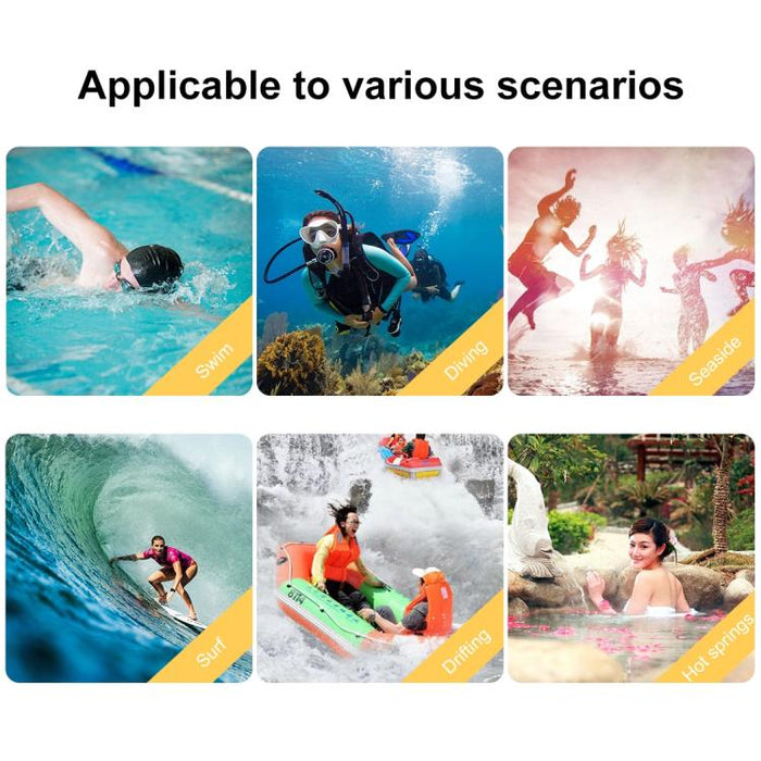 PULUZ Estuche de buceo impermeable de 40 m / 130 pies para iPhone 14 Plus / 14 Pro Max / 13 Pro Max / 12 Pro Max / 11 Pro Max, con válvula unidireccional para tomar fotografías y videos cubierta de carcasa subacuática