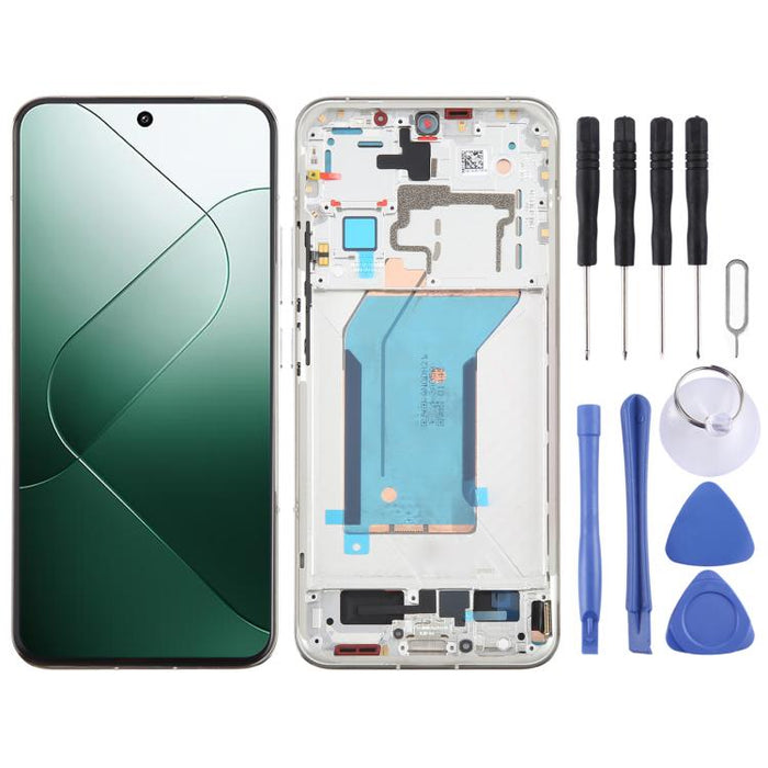 For Xiaomi 14 AMOLED Original LCD Screen Digitizer Full Assembly with Frame, For Xiaomi 14(Original)