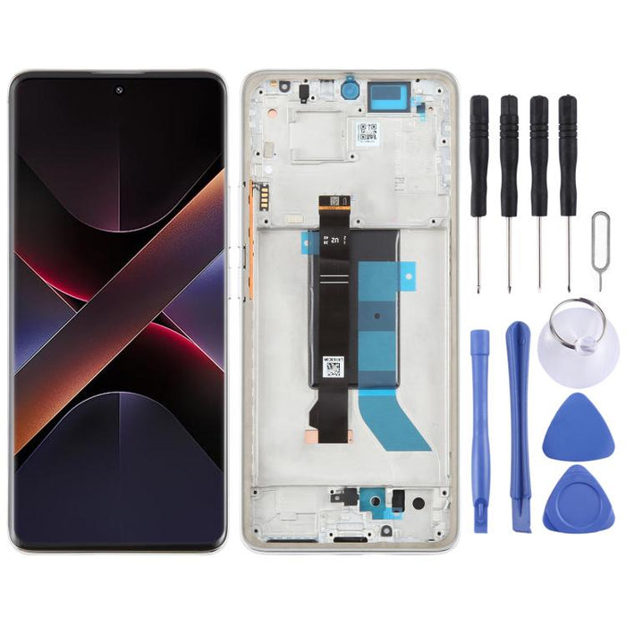 For Xiaomi Poco X7 5G AMOLED Original LCD Screen Digitizer Full Assembly with Frame, For Xiaomi Poco X7 5G(Original)