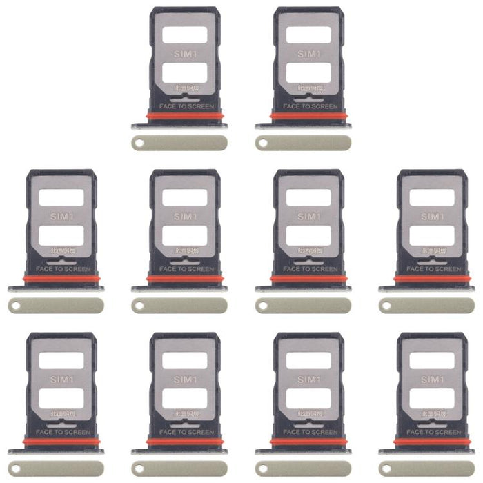 For Xiaomi 14T 5G 10pcs Original SIM Card Tray + SIM Card Tray, For Xiaomi 14T 5G(Original)