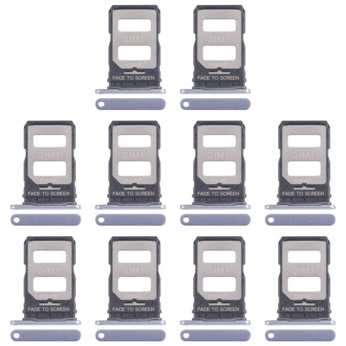 For Xiaomi 14T 5G 10pcs Original SIM Card Tray + SIM Card Tray, For Xiaomi 14T 5G(Original)