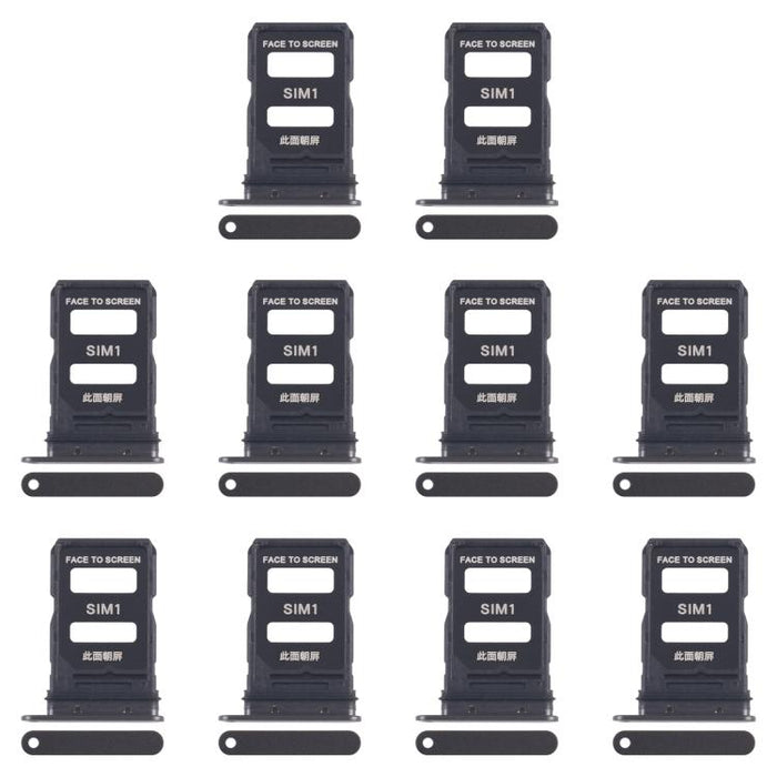 For Xiaomi 15 10pcs Original SIM Card Tray + SIM Card Tray, For Xiaomi 15(Original)