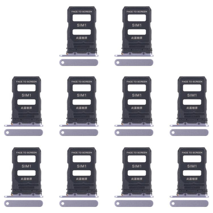 For Xiaomi 15 10pcs Original SIM Card Tray + SIM Card Tray, For Xiaomi 15(Original)