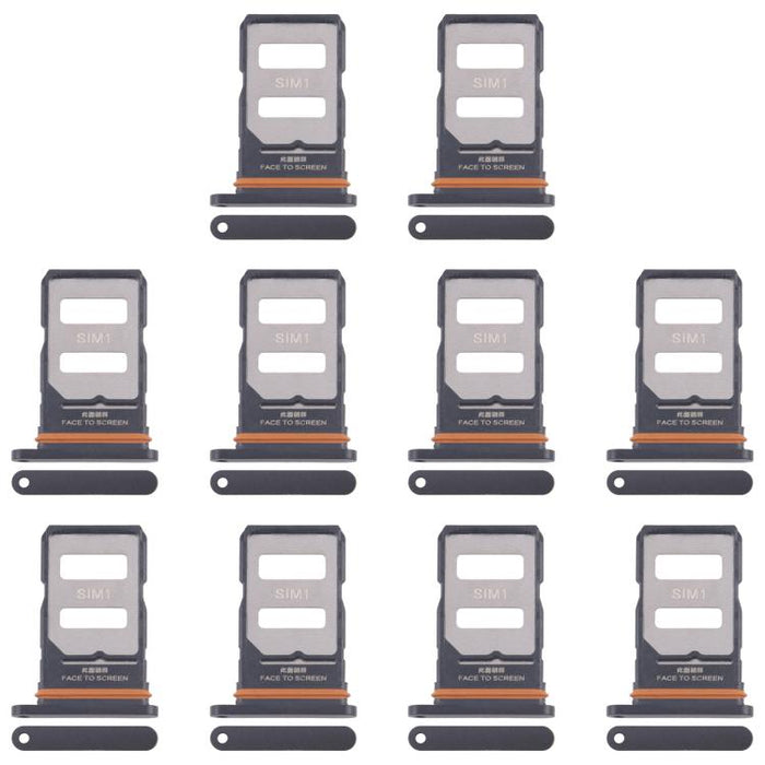 For Xiaomi 14T Pro+ 5G 10pcs Original SIM Card Tray + SIM Card Tray, For Xiaomi Redmi Note 14 Pro+ 5G(Original)