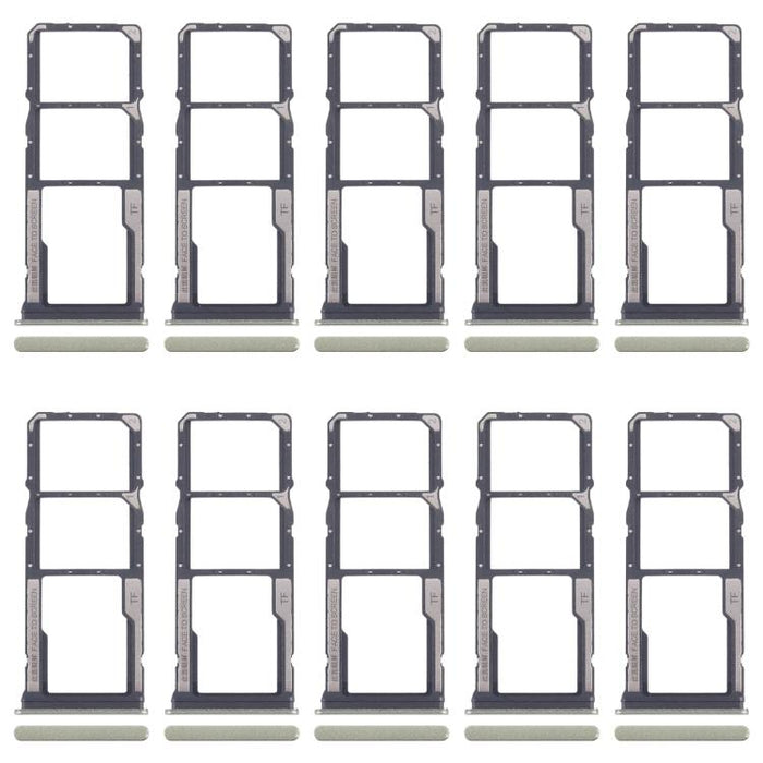 For Xiaomi Redmi 14C 4G 10pcs Original SIM Card Tray + SIM Card Tray + Micro SD Card Tray, For Xiaomi Redmi 14C 4G(Original)