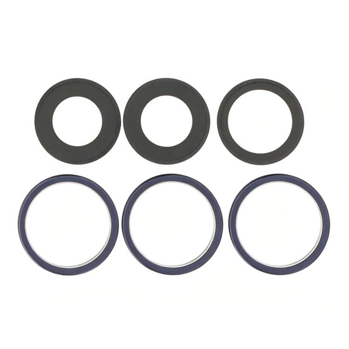 For iPhone 17 Pro Max / 17 Pro Rear Camera Lens Glass With Metal Ring Set, For iPhone 17 Pro / 17 Pro Max