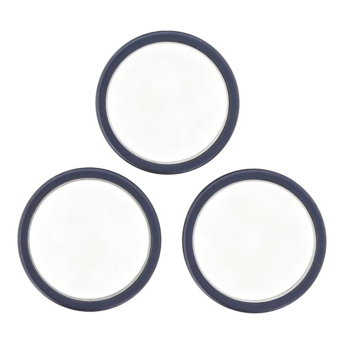 For iPhone 17 Pro Max / 17 Pro 3pcs/set Rear Camera Glass Lens Metal Outside Protector Hoop Ring, For iPhone 17 Pro / 17 Pro Max