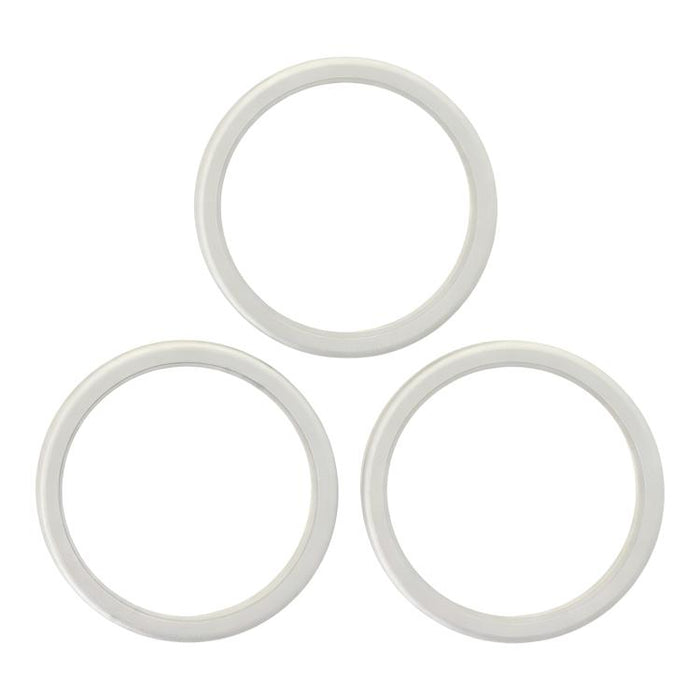 For iPhone 17 Pro Max / 17 Pro 3pcs/set Rear Camera Glass Lens Metal Outside Protector Hoop Ring, For iPhone 17 Pro / 17 Pro Max