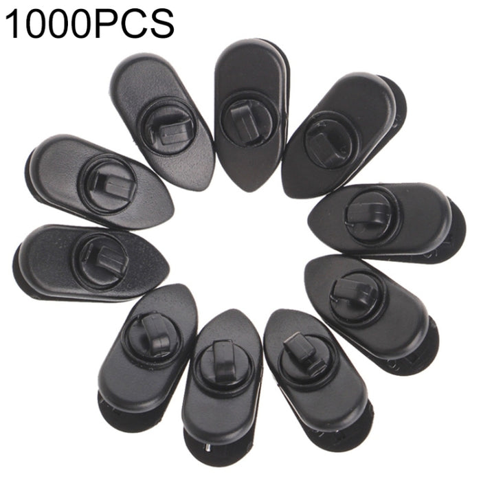 1000 Uds Cable giratorio para auriculares Clip abrazadera soporte montaje Collar ropa