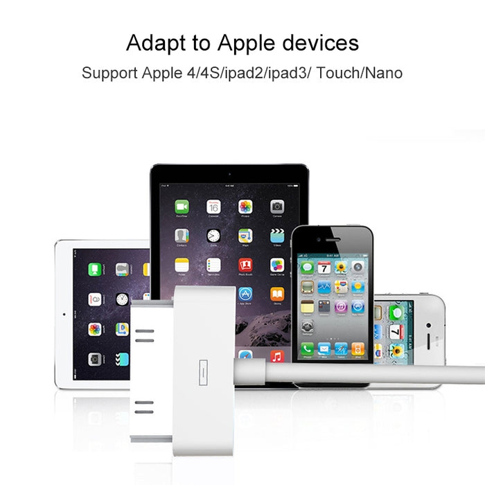 Cable de sincronización de datos de 3 m y 30 pines para iPhone / iPad, longitud: 3 m
