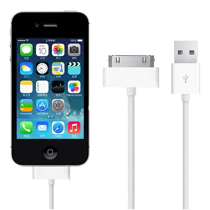 Cable de carga/sincronización de datos USB de doble cara de 2 m para iPhone 4 y 4S / iPhone 3GS / 3G / iPad 3 / iPad 2 / iPad / iPod Touch