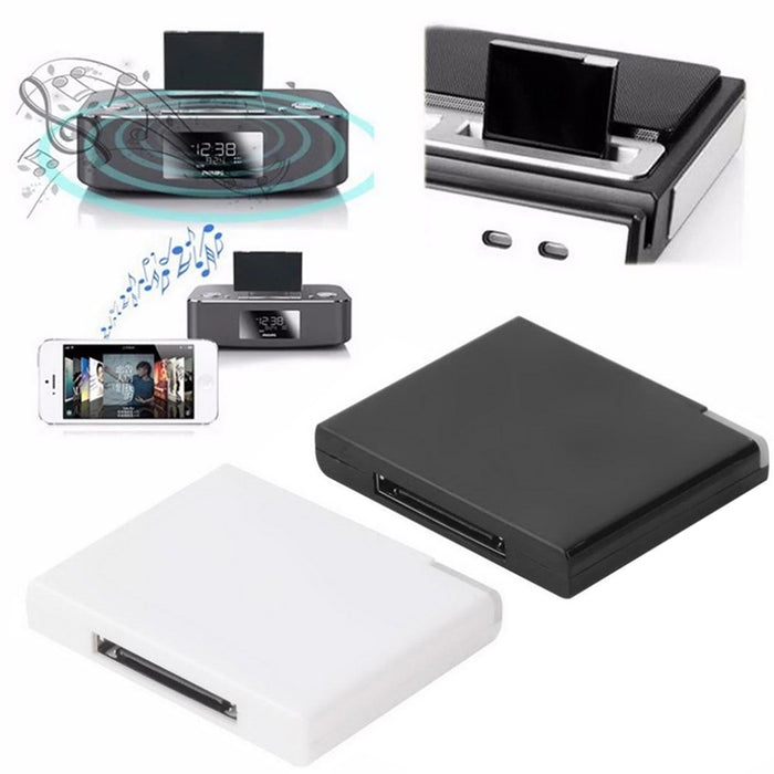 Receptor de Música Bluetooth Inalámbrico para iPhone 4 y 4S / (iPad 3) / iPad 2 / iPod / Cualquier Dispositivo Bluetooth