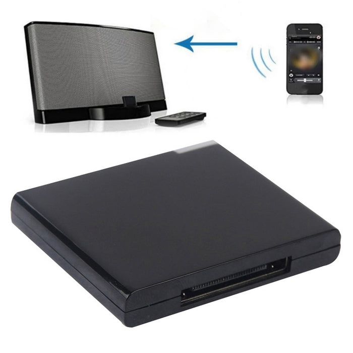 Receptor de Música Bluetooth Inalámbrico para iPhone 4 y 4S / (iPad 3) / iPad 2 / iPod / Cualquier Dispositivo Bluetooth
