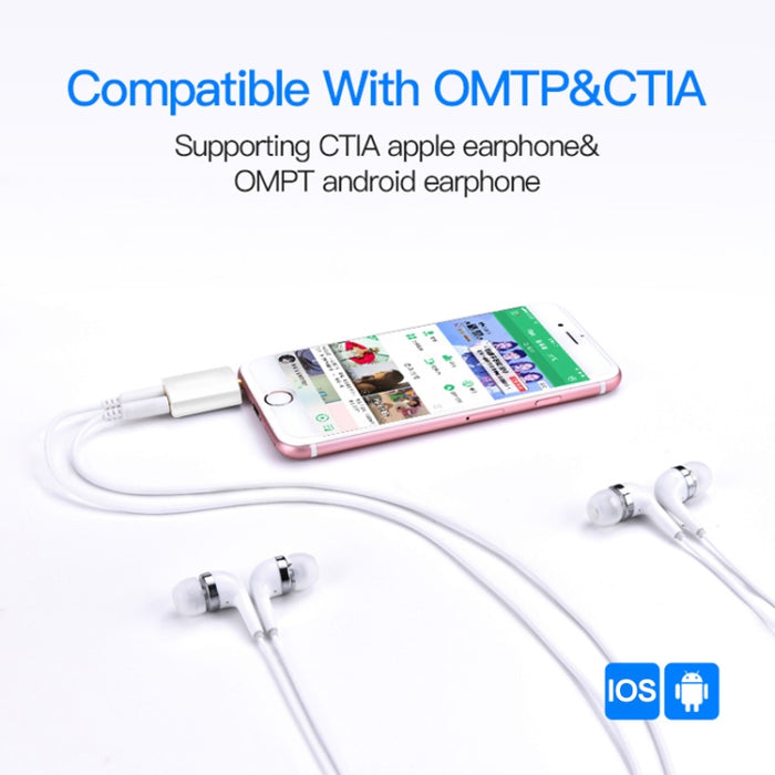 Adaptador divisor de auriculares de 3,5 mm, compatible con teléfonos, tabletas, auriculares, reproductor de MP3, estéreo para automóvil/hogar y más